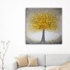 Jubilant Yellow Tree original painting on canvas | Oil And Acrylic Painting in Paintings by Amanda Dagg. Item composed of canvas and synthetic