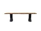 Mappa Burl Dining Table - Light Wood Kitchen Table | Tables by Tinella Collection. Item made of wood & synthetic compatible with contemporary and country & farmhouse style