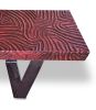 Red Topo | Bench in Benches & Ottomans by Andrea Wendel | Private Residence, Aspen in Aspen. Item composed of wood