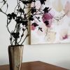 Petals Blush Artwork | Oil And Acrylic Painting in Paintings by Emma Hayes | Sid at The French Cafe in Auckland. Item composed of synthetic