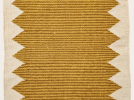Handwoven Wool Yellow Stripe Stair Runner | Runner Rug in Rugs by Evergreen Carpets. Item made of wool compatible with boho and minimalism style