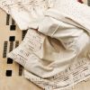 Maze Brown Hand Embroidered Pillow | Pillows by Studio Variously. Item made of cotton