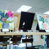 Floral Paintings | Oil And Acrylic Painting in Paintings by Colleen Sandland Beatnik | Artisans On Second LLC in Hamilton. Item composed of canvas