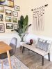 Fiber Pearls Banbas sculpture - Macrame Wall hanging | Wall Hangings by HILO Fiber Art. Item composed of cotton and fiber