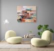 'Windy Day' Large Oil and Acrylic on Canvas | Oil And Acrylic Painting in Paintings by Simona Gocan. Item composed of canvas compatible with contemporary style