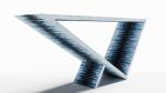 Time/Space Portal Console- Ombre 4 - Glass Mosaic Tile | Console Table in Tables by Neal Aronowitz. Item composed of glass