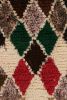 Vintage Moroccan Runner Rug with Multicolor Diamond Patterns | Area Rug in Rugs by Rug and Kilim