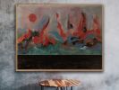 Horizons of Earth #5 | Mixed Media by Andrew Martin Miller. Item composed of canvas in mid century modern style