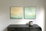 Expanse & Overhead Encaustic Paintings | Oil And Acrylic Painting in Paintings by Linda Cordner. Item made of wood with synthetic