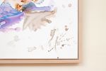 Hawks in Flight : Original Watercolor Painting on Canvas | Paintings by Elizabeth Becker. Item made of canvas compatible with minimalism and contemporary style