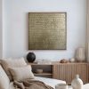 Gold 3d Textured Painting | Oil And Acrylic Painting in Paintings by Berezart. Item made of canvas works with contemporary & modern style