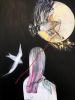 Moonlight | Mixed Media in Paintings by Victrola Design / Victoria Corbett Art