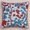 Figs Cornflower Blue Cushion Cover | Pillows by Jessie de Salis. Item composed of linen in boho or mid century modern style