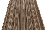 Vintage Persian Kilim in Beige-Brown and Gray Stripes by Rug | Area Rug in Rugs by Rug and Kilim