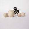 Boule #4 | Sculptures by Nadine Hajjar Studio. Item made of wood with brass works with minimalism & contemporary style