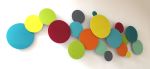 "Jubilance" Glass and Metal Wall Sculpture | Wall Hangings by Karo Studios. Item made of metal & glass