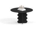 Hvylya - Handcrafted Metal Side Table 65x40 cm | Coffee Table in Tables by SVITANOK by Artem Zakharchenko. Item composed of metal in boho or minimalism style