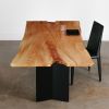 Custom Elm Dining Table | Tables by Elko Hardwoods. Item made of wood with steel