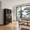 Ming Dynasty Style Luxury Lattice Storage Cabinet II | Storage by Dynasty Artisan. Item made of wood works with minimalism & contemporary style