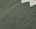 Handwoven Wool Green Stair Runner | Runner Rug in Rugs by Evergreen Carpets. Item composed of wool compatible with boho and minimalism style
