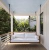 Del Mar Teak Swing Bed with Cushions | Daybed in Couches & Sofas by ModHaven. Item in mid century modern or coastal style