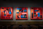 Commissioned Panels | Oil And Acrylic Painting in Paintings by Brian Sanchez | Starbucks in Seattle. Item composed of canvas and synthetic