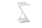 Amorph Attitude Bar Stool, Lacquered White | Chairs by Amorph. Item composed of wood