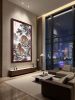Hand-Painted Song Gongbi Double Tigers Silk Landscape Art | Oil And Acrylic Painting in Paintings by Dynasty Artisan. Item composed of wood & fabric compatible with contemporary and eclectic & maximalism style