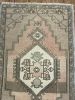 Hand-woven Turkish Rug Doormat| 1.9 x 2.11 | Small Rug in Rugs by Wool and Rug. Item made of wool works with boho & contemporary style