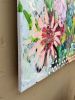 Uncontained Bloom | Oil And Acrylic Painting in Paintings by Megan Aujla - Line & Form Studio. Item composed of canvas compatible with contemporary and modern style