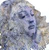 la madonne du Magnificat tribute to boticelli | Mixed Media in Paintings by Virginie SCHROEDER