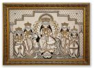 Maa Durga Embroidery & Needlepoint Work Wall Décor | Wall Hangings by MagicSimSim. Item composed of fabric and synthetic in art deco or asian style