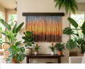 Amanecer | Tapestry in Wall Hangings by Gissell Studio - Fiber & Botanical Art | After Glow Spa in Incline Village. Item made of wood with cotton