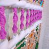 Mixed Fiber Macrame Abstract Wall Art - Celebration | Tapestry in Wall Hangings by The Good Vibe Effect. Item made of wood with cotton works with boho & contemporary style