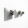 Node S Wall Planter, 6" Modern Plant Wall Set, Gray | Plant Hanger in Plants & Landscape by Pandemic Design Studio. Item composed of stoneware compatible with minimalism and mid century modern style