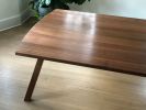 Compound Splayed Leg Dining Table in Quartersawn Walnut | Tables by Brian Holcombe Woodworker. Item composed of wood