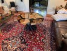 Maple/Epoxy pour Coffee Table. | Tables by Great Lakes Custom Furniture. Item composed of maple wood and metal in mid century modern or rustic style