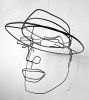Wire Portrait - Sculpture | Sculptures by Claudine Gevry Studio. Item made of steel works with minimalism & contemporary style