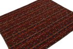 Vintage Afghan Tribal Kilim Rug, with Geometric Stripes | Area Rug in Rugs by Rug and Kilim