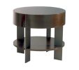 ET-93S End Table with Shelf | Tables by Antoine Proulx Furniture, LLC | The Oxford in New York. Item composed of walnut & metal