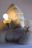 "Just  A Drag" (Gorilla with lamp) | Sculptures by MARCANTONIO. Item composed of brass and synthetic