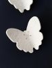 3 Porcelain Ceramic And Sterling Silver Butterflies | Art & Wall Decor by Elizabeth Prince Ceramics