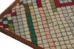 1960s Vintage Distressed Rug in Multicolor Diamond Patterns | Area Rug in Rugs by Rug and Kilim