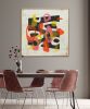 Round & Round in Pink and Orange - Incl Frame | Oil And Acrylic Painting in Paintings by Ronald Hunter. Item made of canvas works with modern style