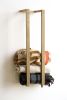 Modern Blanket Wall Rack | Storage by THE IRON ROOTS DESIGNS. Item made of oak wood compatible with minimalism and modern style