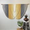 Modern Boho Retro Fiber Art Wall Hanging | Tapestry in Wall Hangings by Mercy Designs Boho. Item composed of birch wood and fiber in boho or mid century modern style