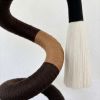 Modern Spiral Hanging Decor | Wabi Sabi Boho Ceiling Art | Wall Sculpture in Wall Hangings by Sarmal Design. Item composed of cotton and metal in boho or minimalism style