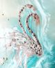 Gemstone Artworks: Wonderland, Flamingos and Laguna Beach | Oil And Acrylic Painting in Paintings by ANTUANELLE | Oliver Brown Cafe in Zetland. Item made of canvas