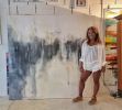 "Black & White" | Oil And Acrylic Painting in Paintings by Shirly Maimom Art. Item composed of canvas compatible with contemporary and art deco style