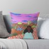 "Prickly Road to Peace" Throw Pillow | Cushion in Pillows by Peace Peep Designs. Item composed of cotton